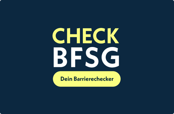 BFSG-Check: Barrierefreiheit prüfen