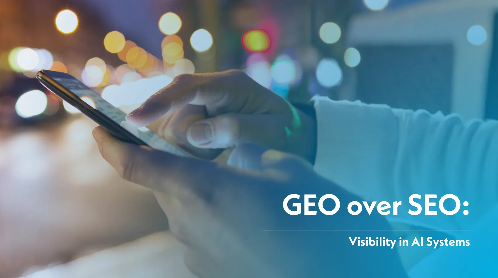 GEO over SEO: Visibility in AI Systems