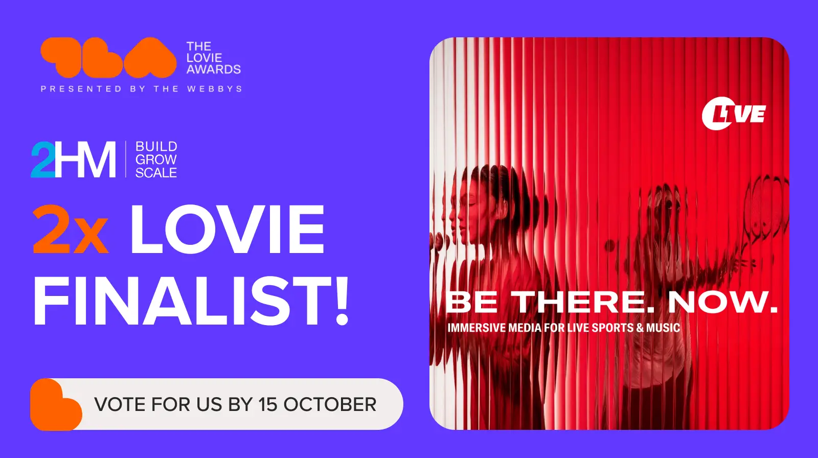 Doppelt im Finale: L1VE ist zweifacher Finalist bei den Lovie Awards 2026